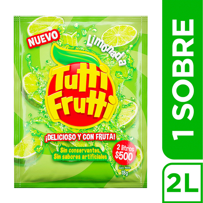 Tutti Frutti Limonada en polvo sobre a domicilio Bogotá Colombia