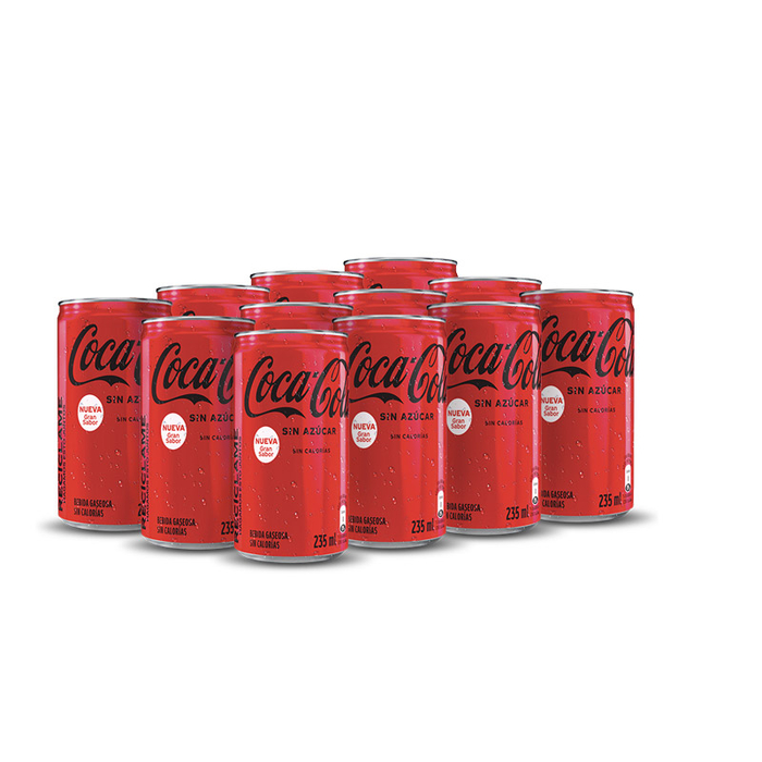 Gaseosa Coca Cola En Lata Sin Azucar X12 A Domicilio - Merqueo.com