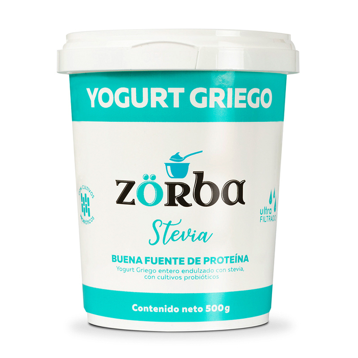 Yogurt Griego con Stevia Zorba 500 Gr a domicilio Bogotá, Colombia