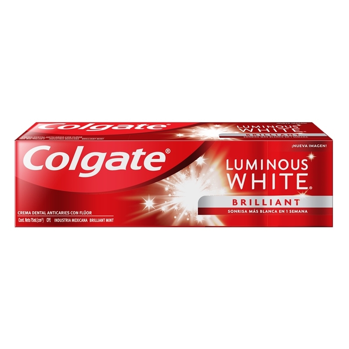 Crema Dental Colgate Luminous White Brilliant X2 75Ml A Domicilio ...