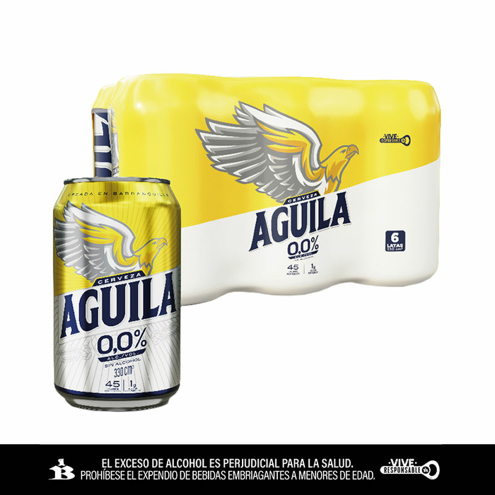 Cerveza Aguila  Lata 330ml X 6 a domicilio - Medellín, Colombia