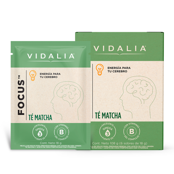 Bebida Funcional Vidalia Focus Té Matcha 6 sobres a domicilio Bogotá